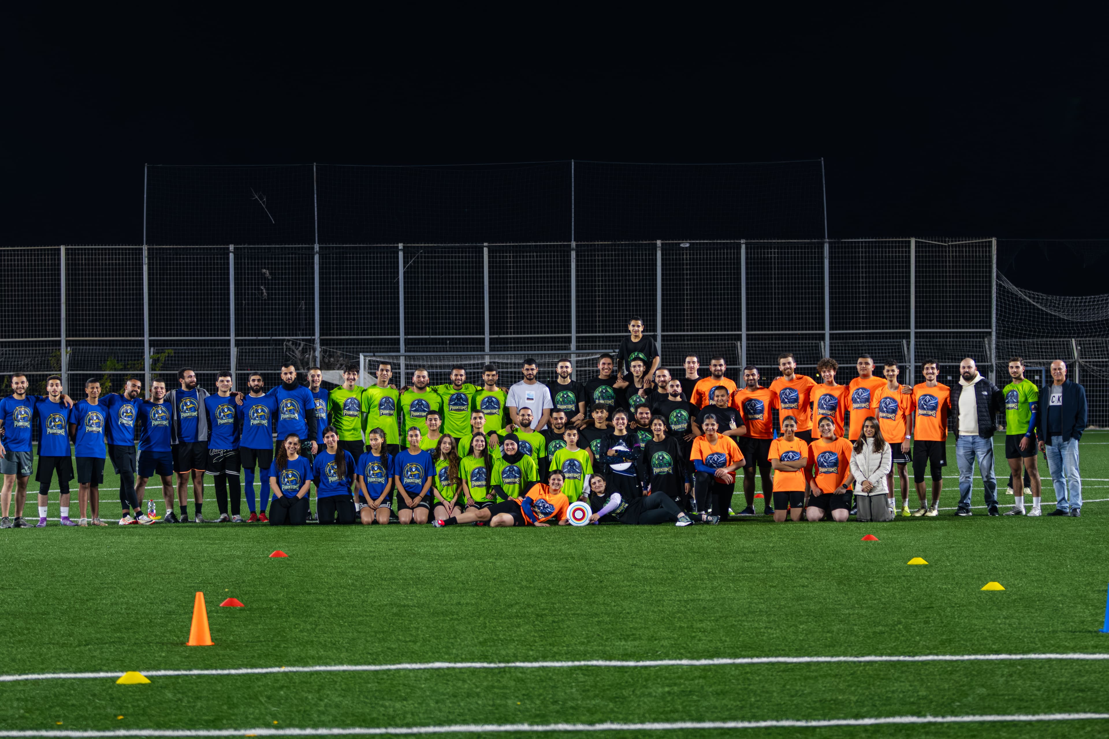 The Phantoms Ultimate community together on the field